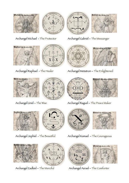 The Archangels, their Sigils & Gemstones