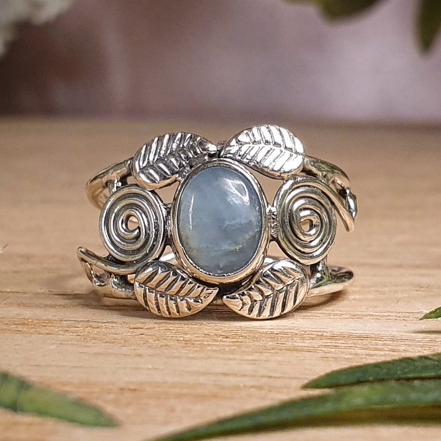 Aquamarine Ring - Size 9.5 (mx055B)