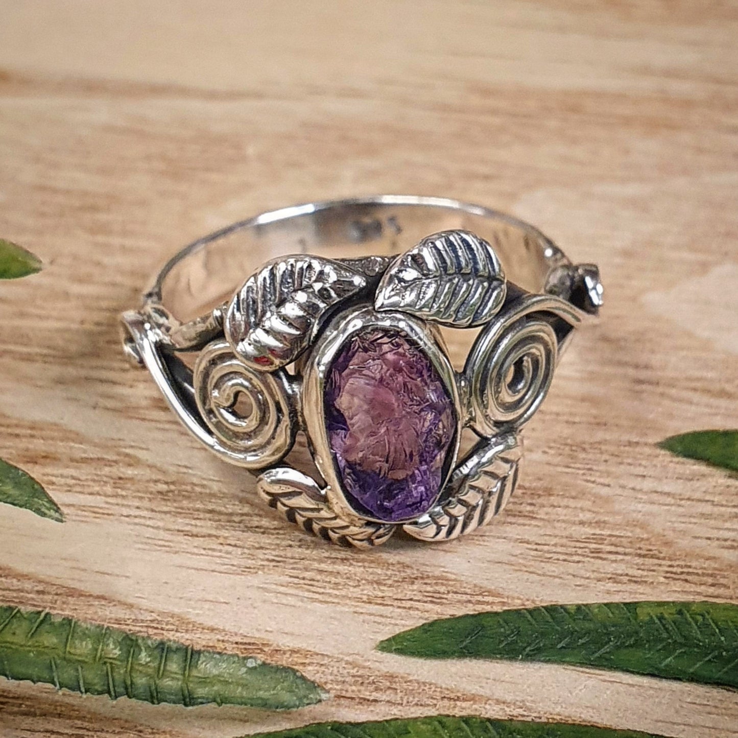 Amethyst Ring - Size 8.5 (mx095)