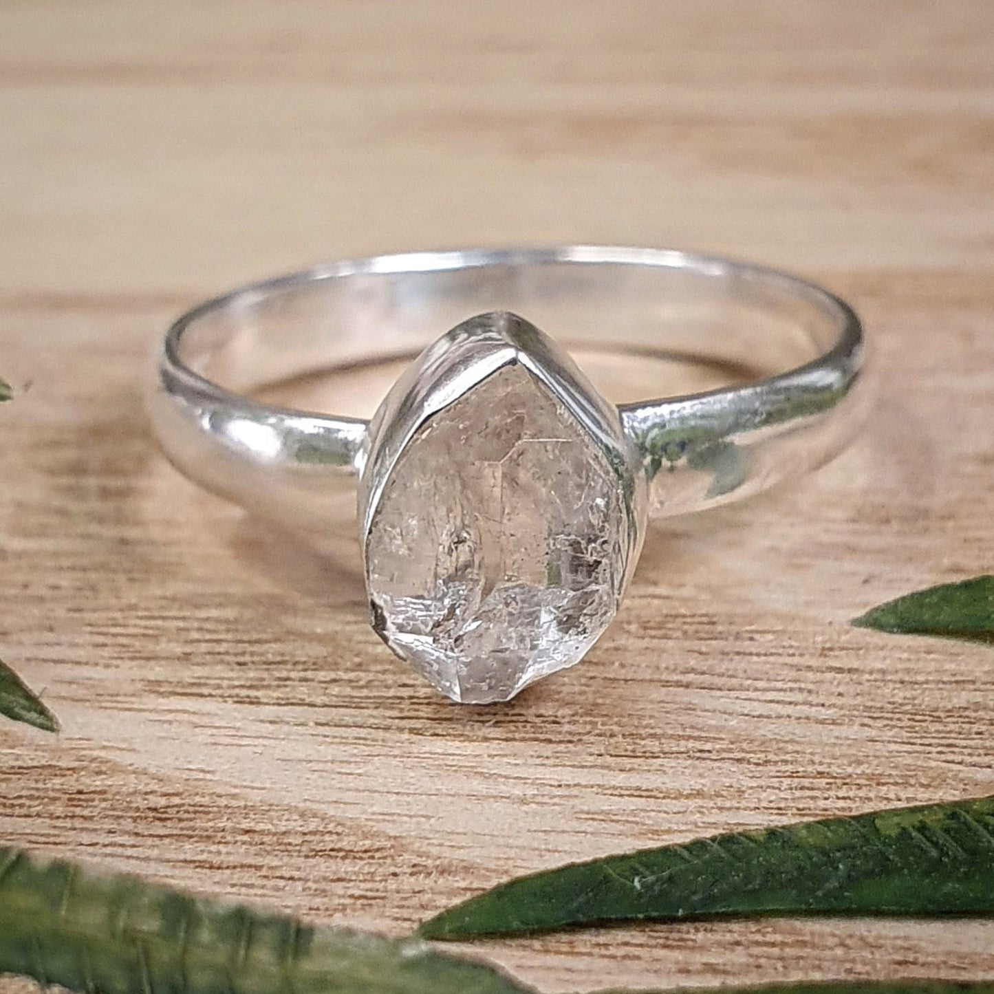 Herkimer Diamond Ring - Size 10 (mx096)