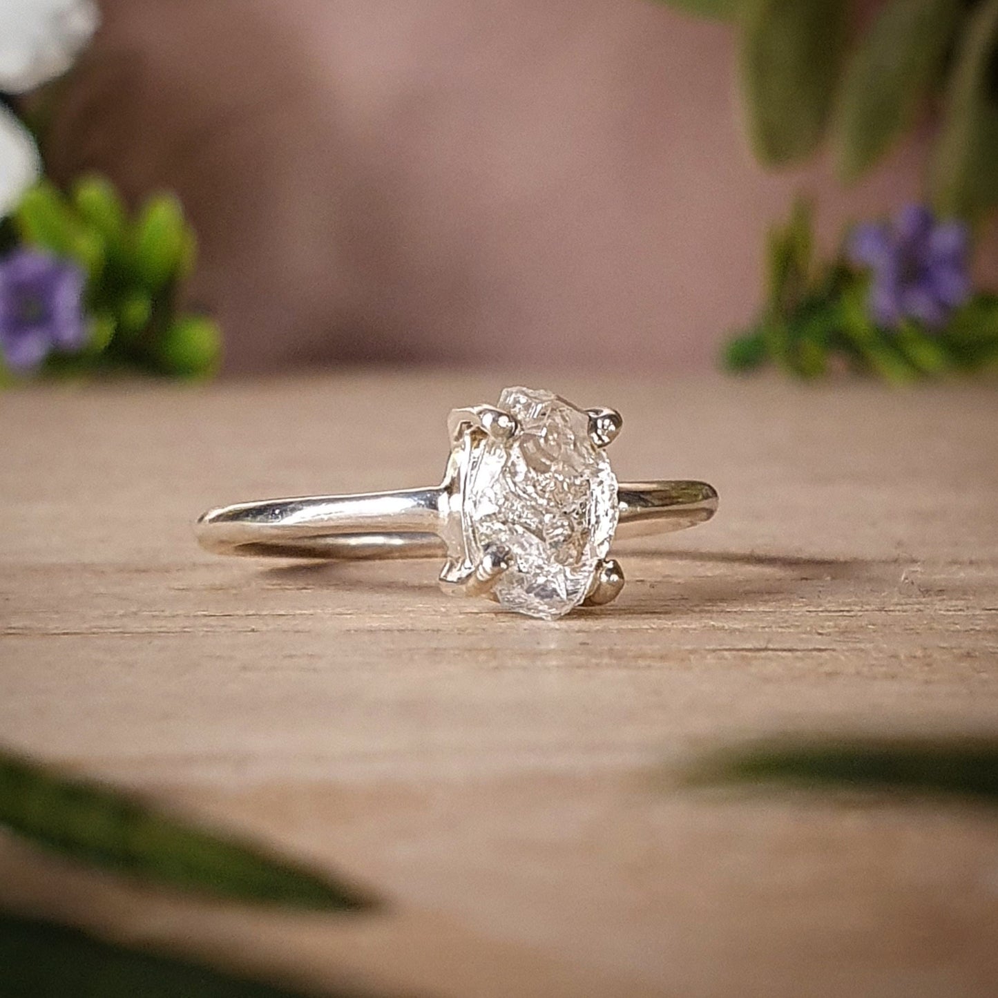 Herkimer Diamond Ring - Size 7.5 (mx778)