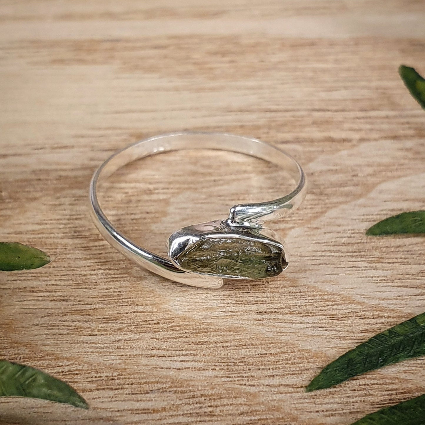Moldavite Ring - Size 9/S (mx123)