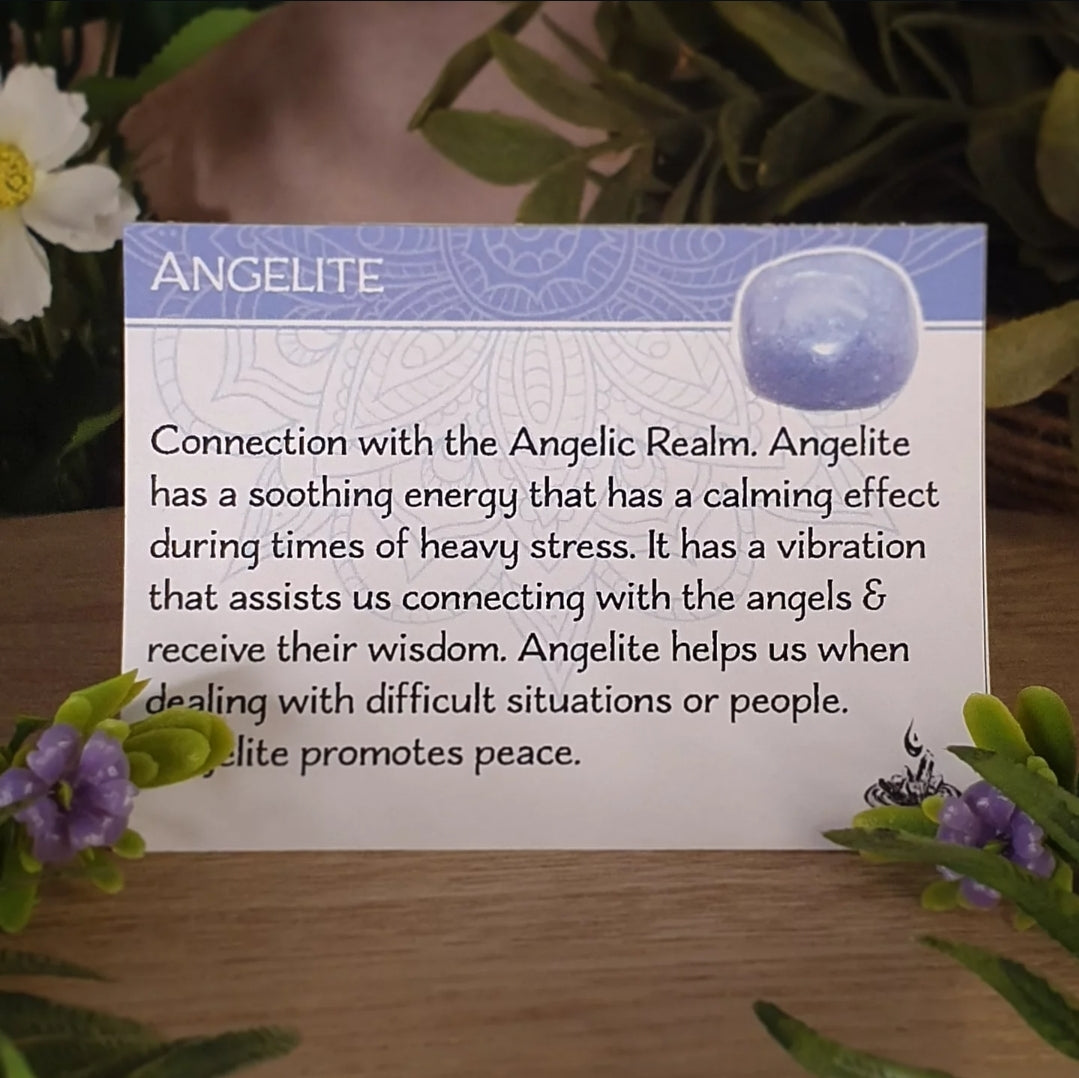 Angelite and Moonstone Pendant (mx813)