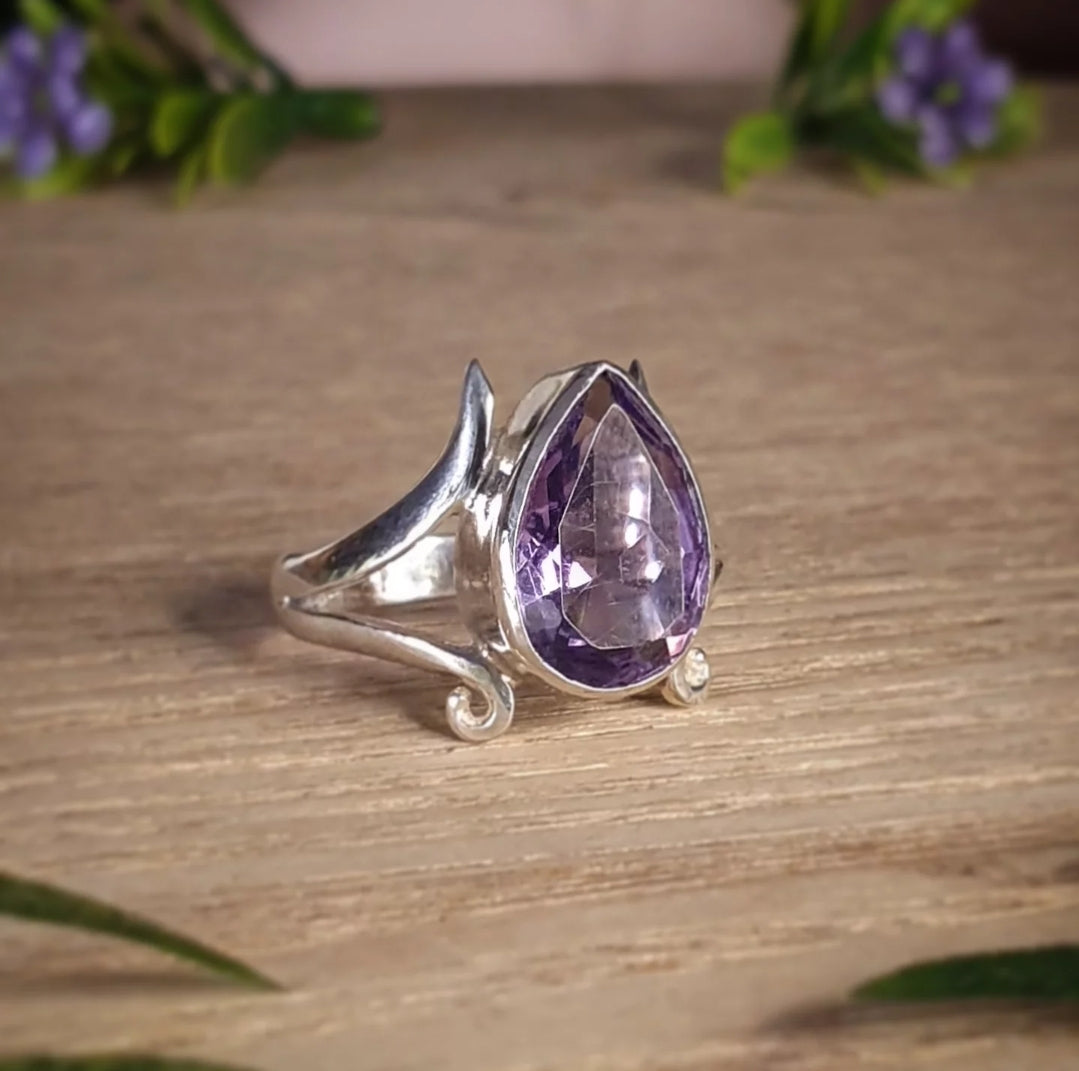 Amethyst Ring - Size 8.5 (mx821)