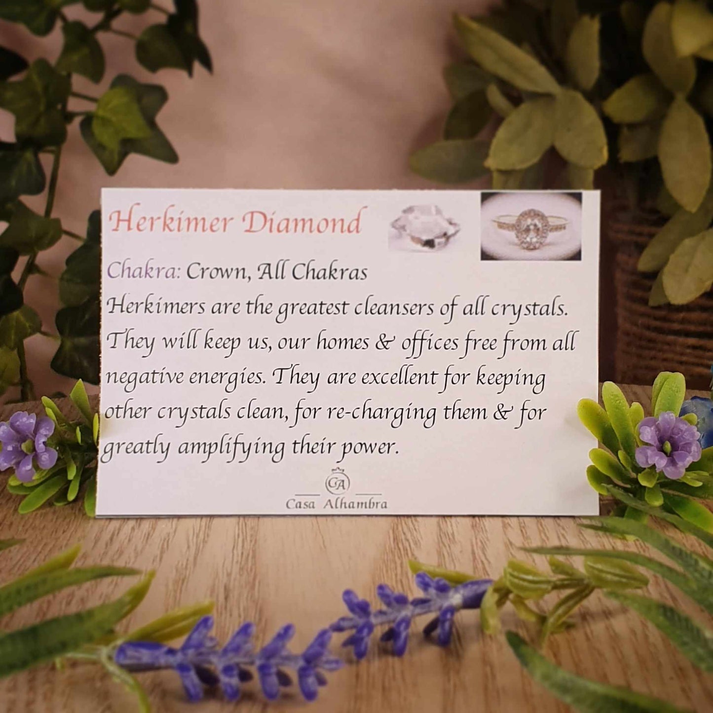 Amethyst, Herkimer Diamond Bracelet (mx867)