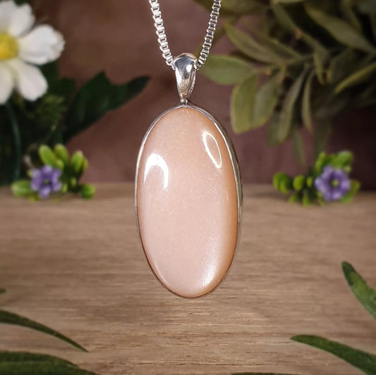 Peach Moonstone Pendant (mx856)