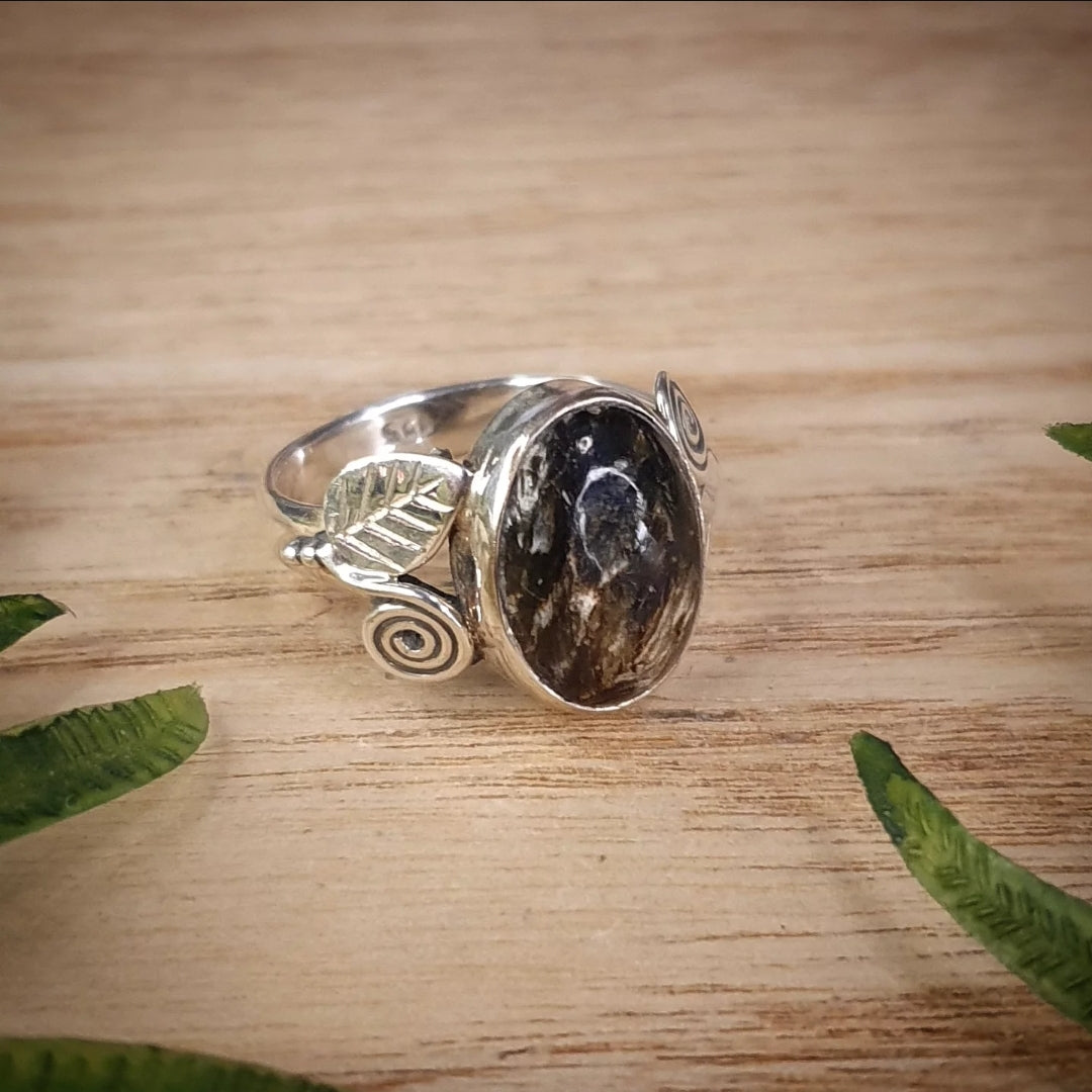 Astrophyllite Ring - Size 8.5 (mx880)