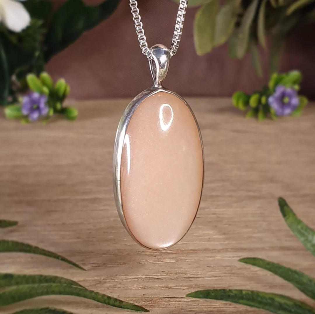 Peach Moonstone Pendant (mx856)
