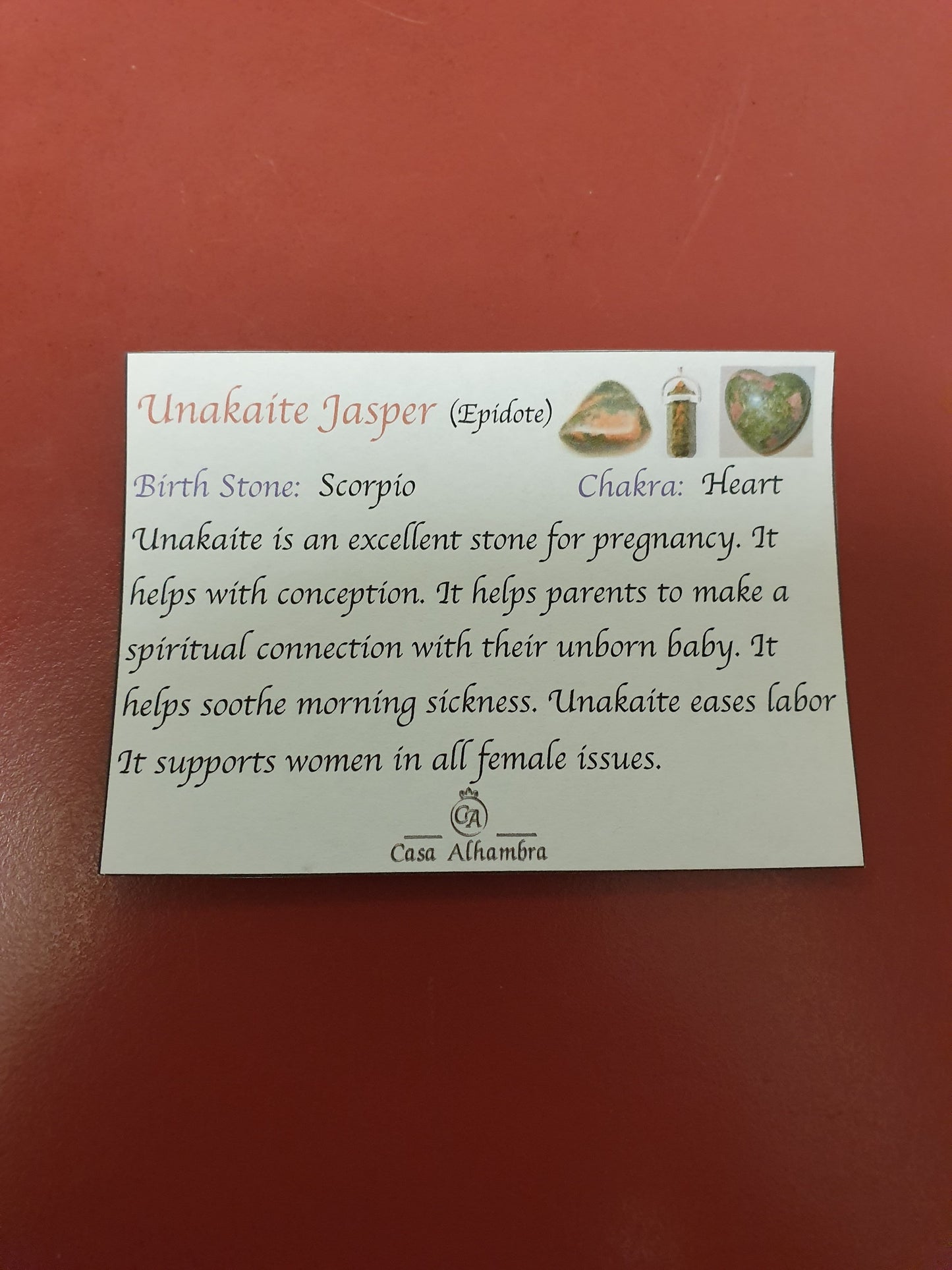 Unakite Jasper Pendant (Pend14)