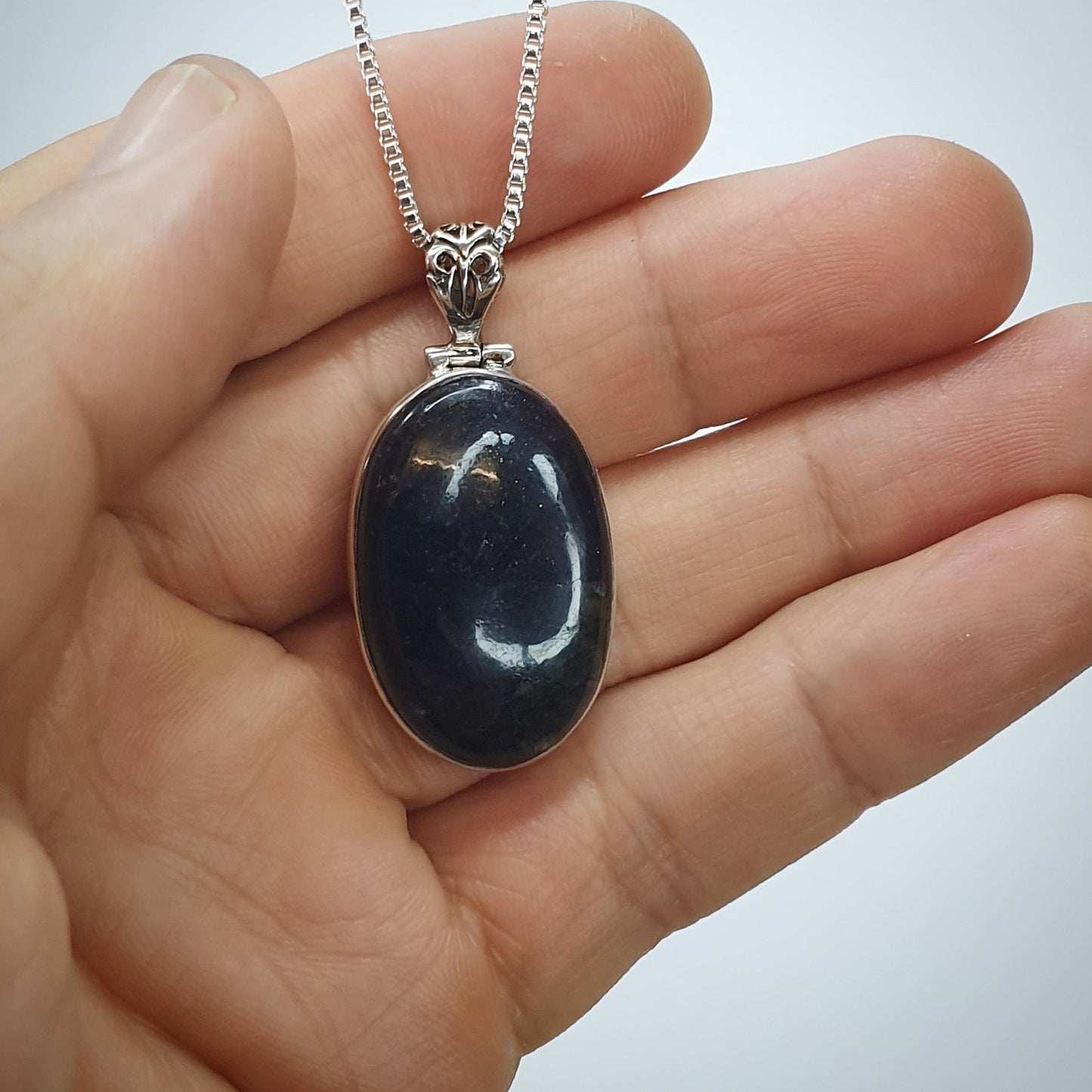 Iolite Sunstone Pendant - ON SALE