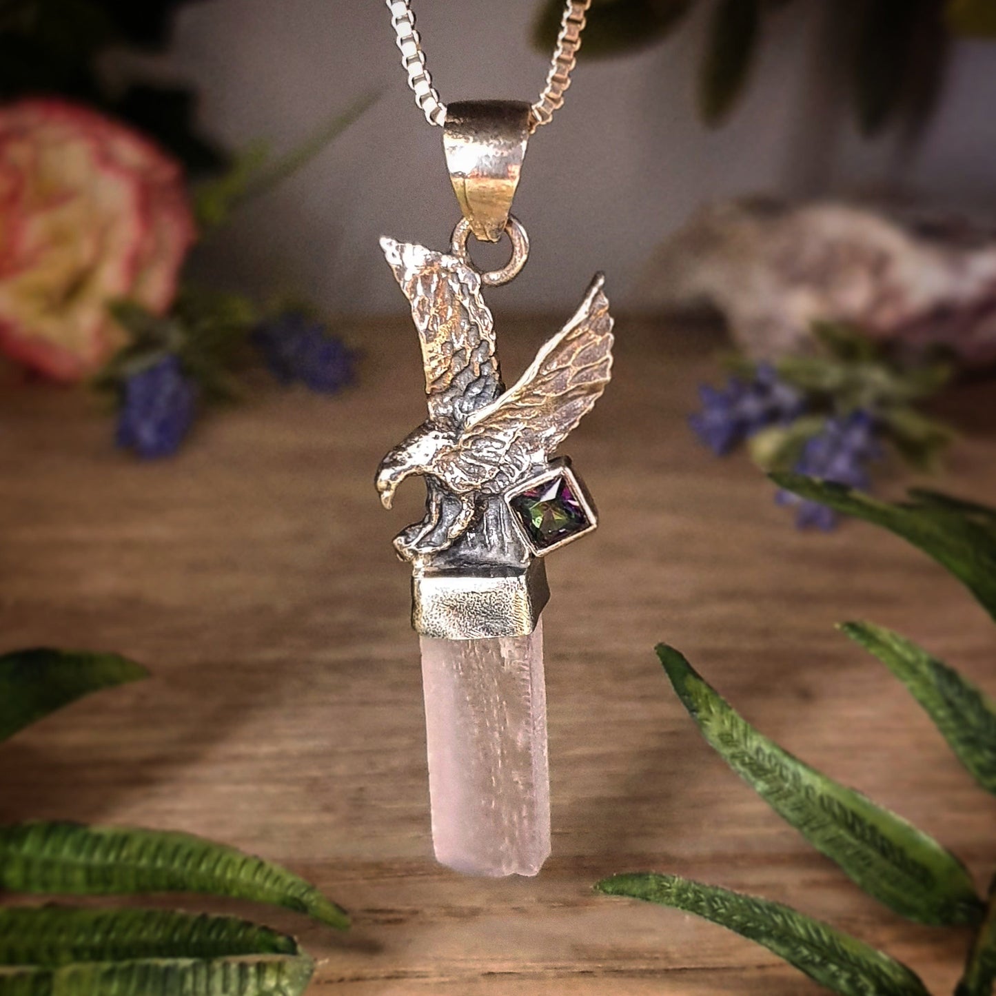 Kunzite Eagle Pendant - ON SALE