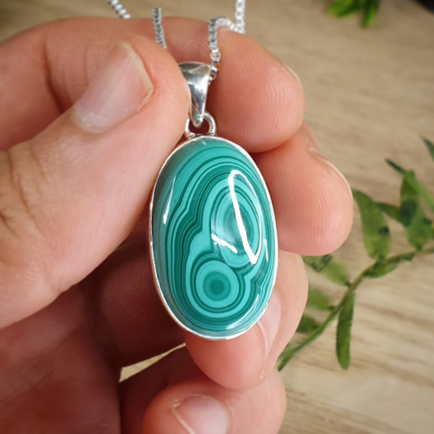 Malachite Pendant (zx203)