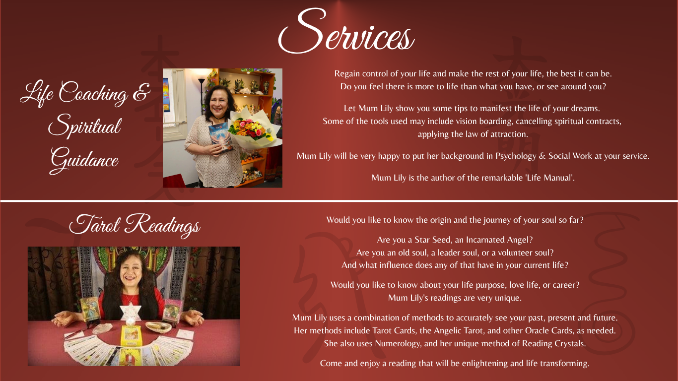 Tarot Readings, Reiki & Tuition with Lily