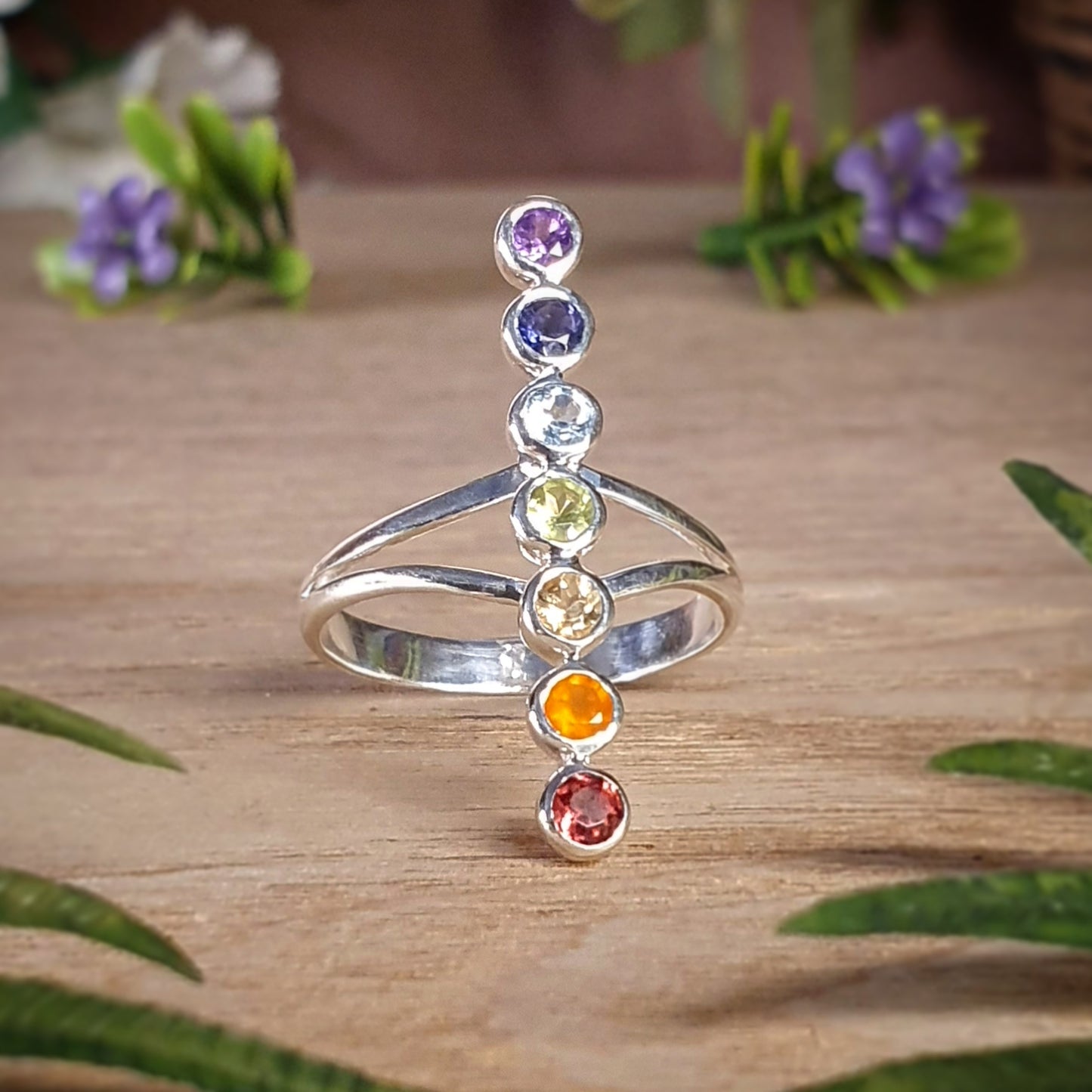 7 Chakras Ring size 9 (mx627)