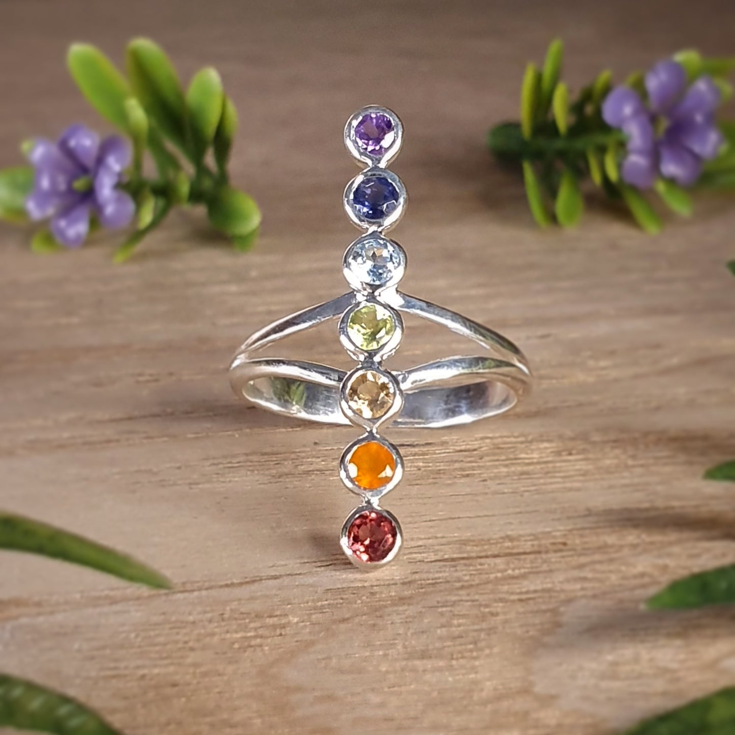 7 Chakras Ring size 9 (mx627)