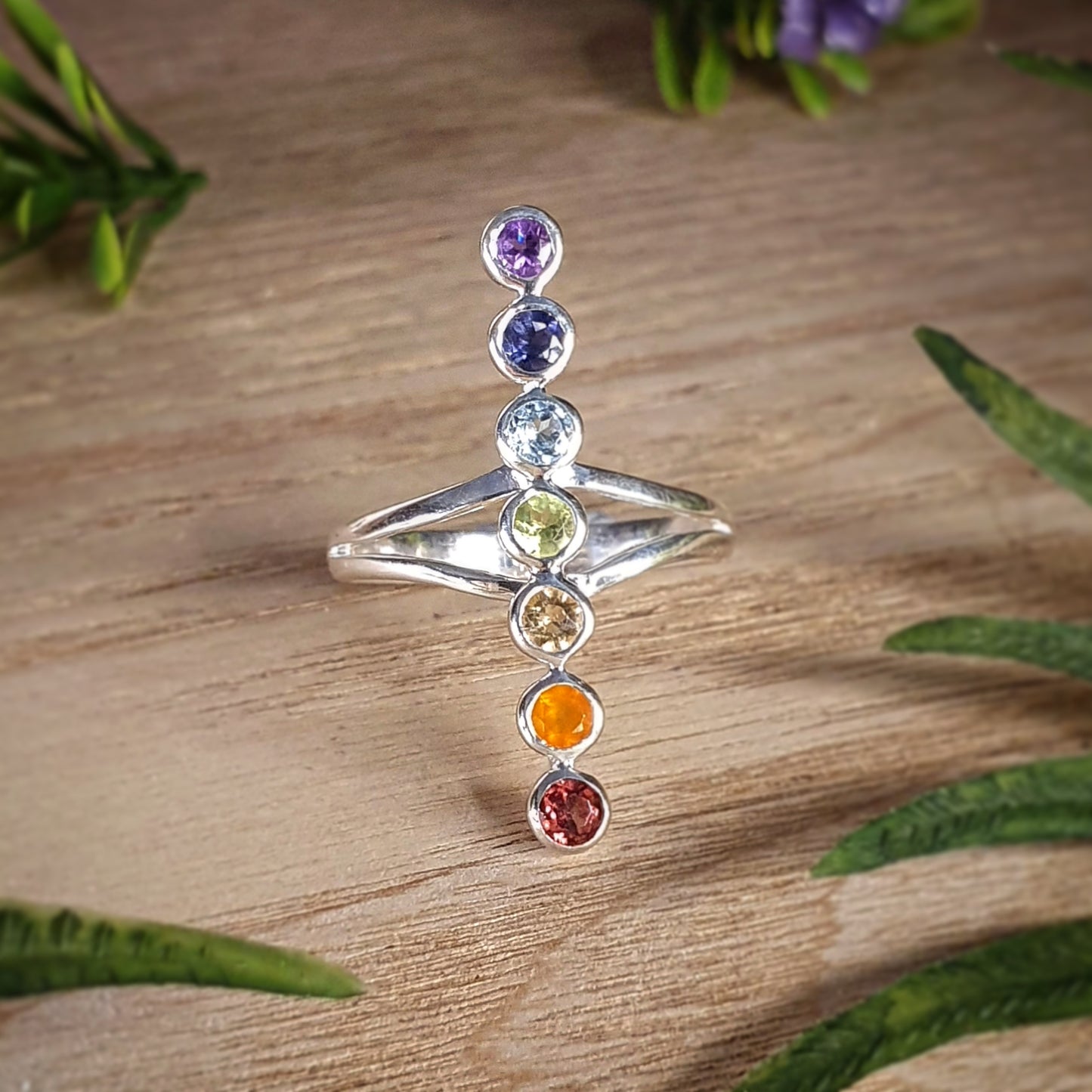 7 Chakras Ring size 9 (mx627)