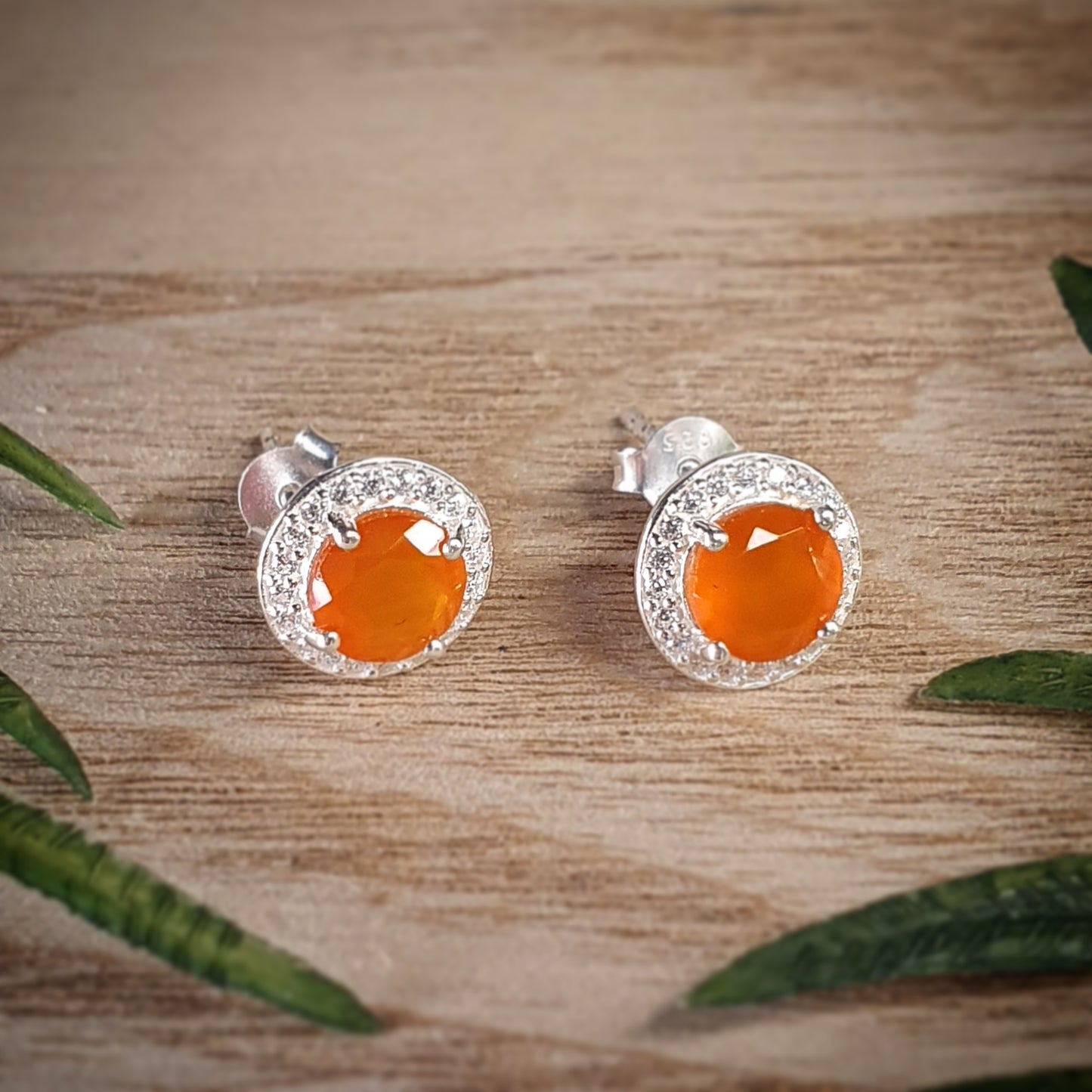 Carnelian Earrings (mx649)