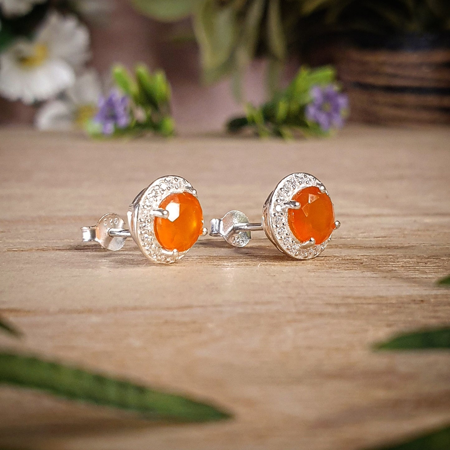 Carnelian Earrings (mx649)