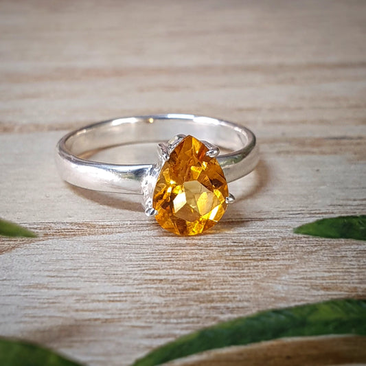 Citrine Ring - Size 8 (mx698)