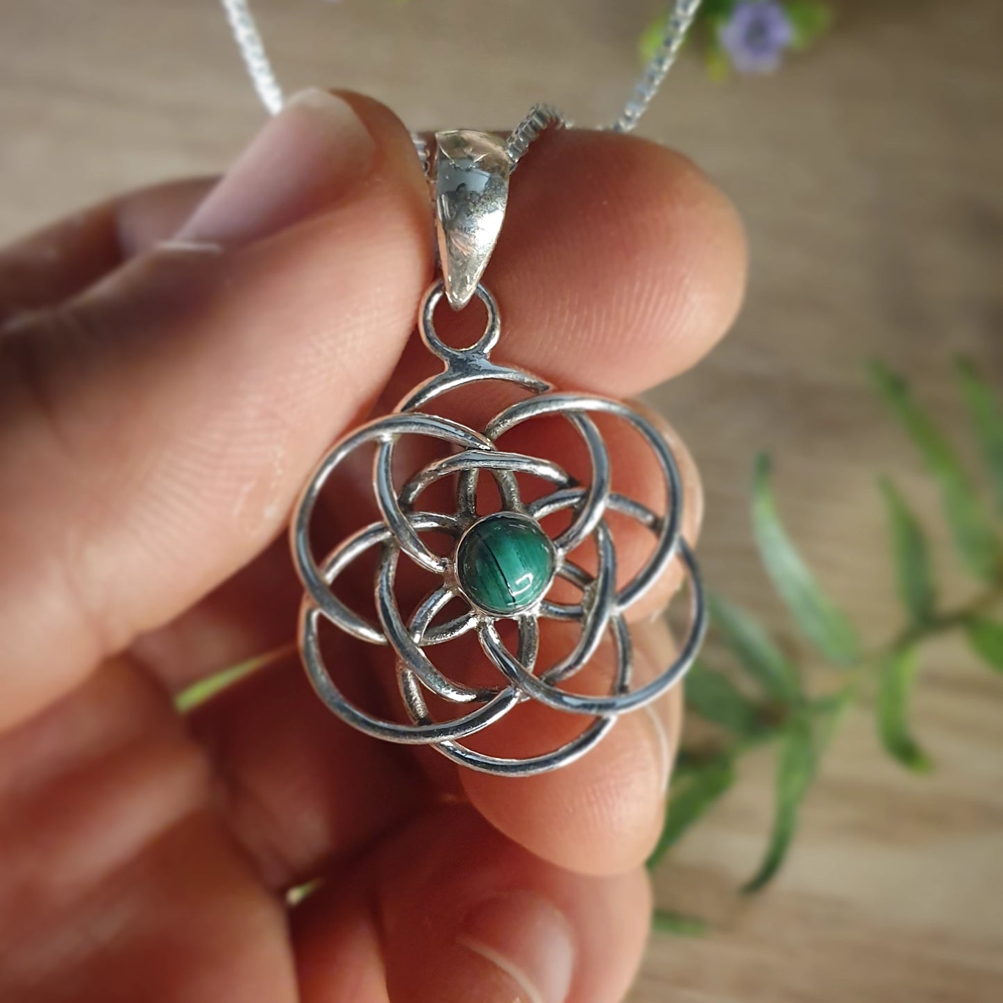 Malachite Pendant (mx684)