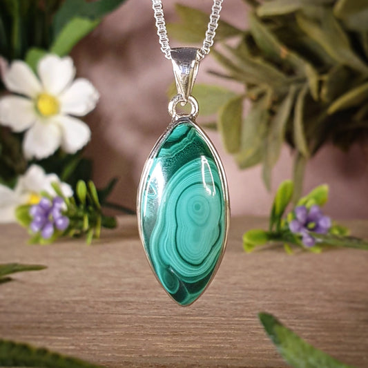 Malachite Pendant (mx685)