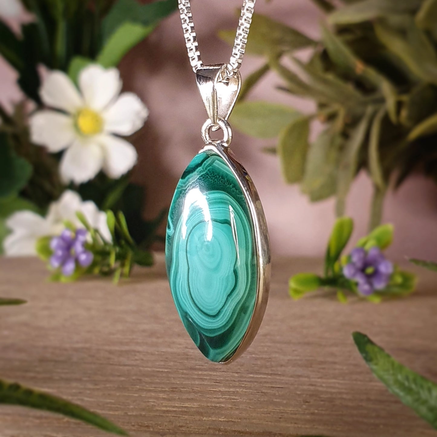 Malachite Pendant (mx685)