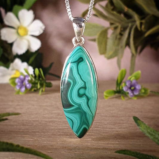 Malachite Pendant (mx686)