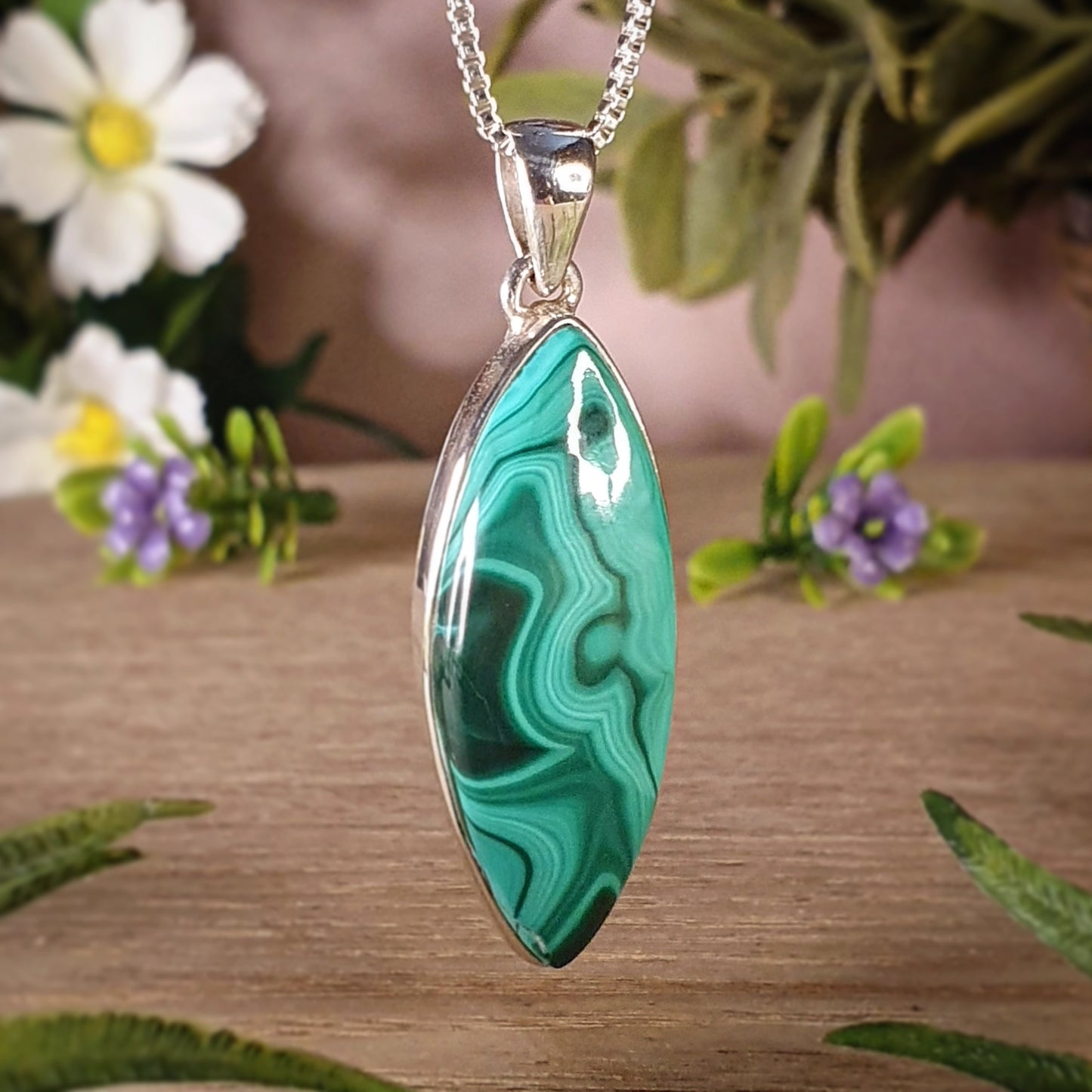 Malachite Pendant (mx686)