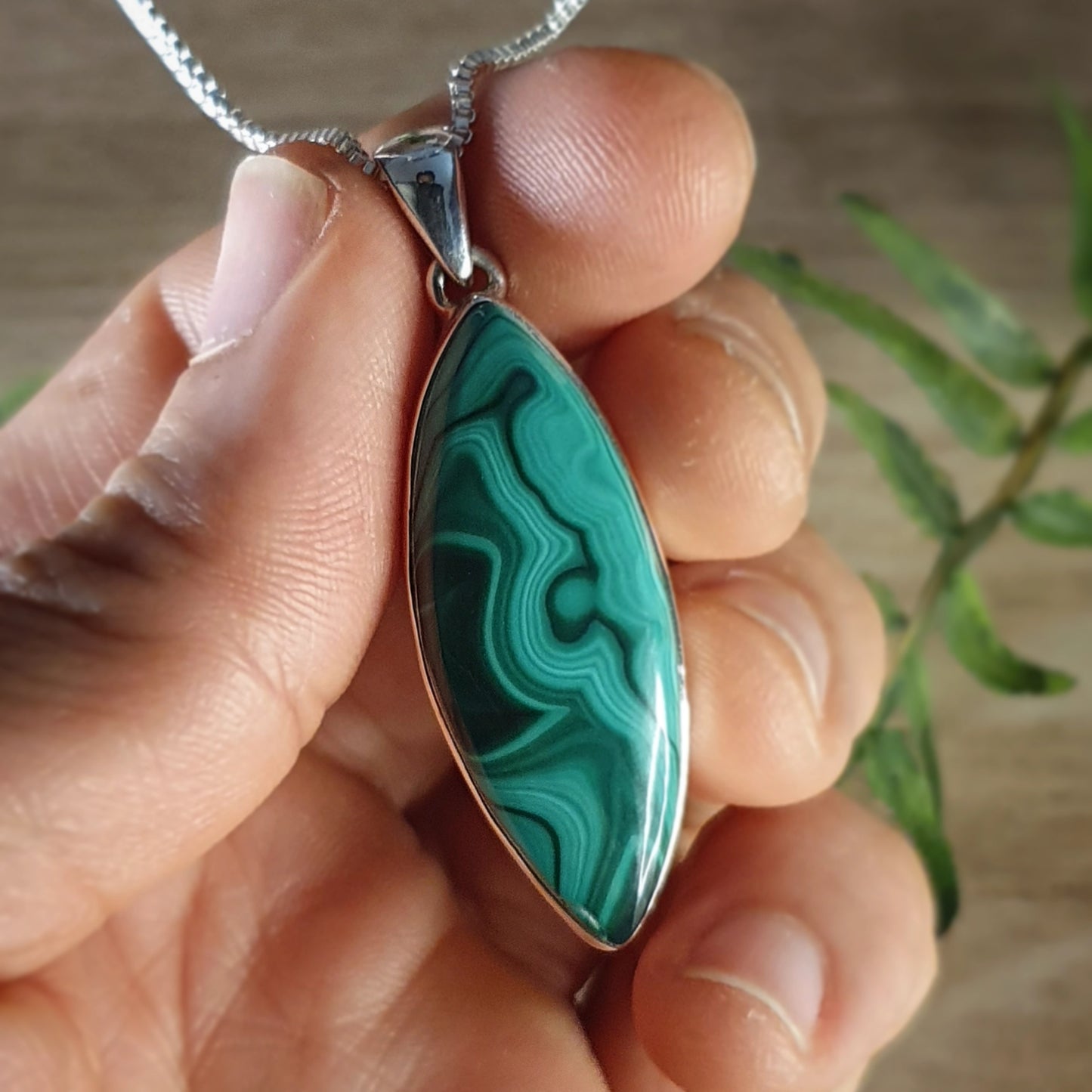 Malachite Pendant (mx686)