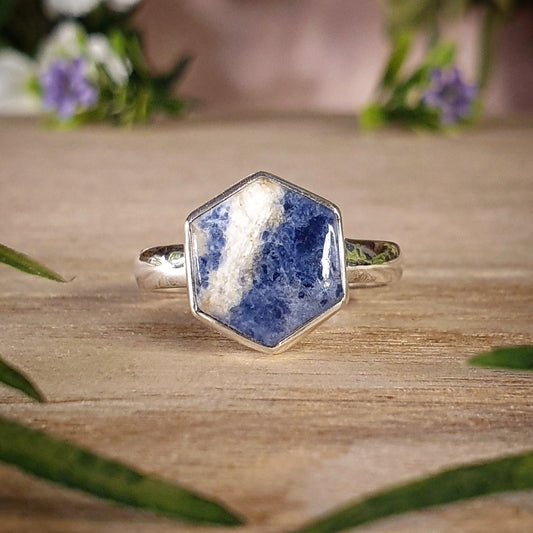 Sodalite Ring - Size 9 (mx717)