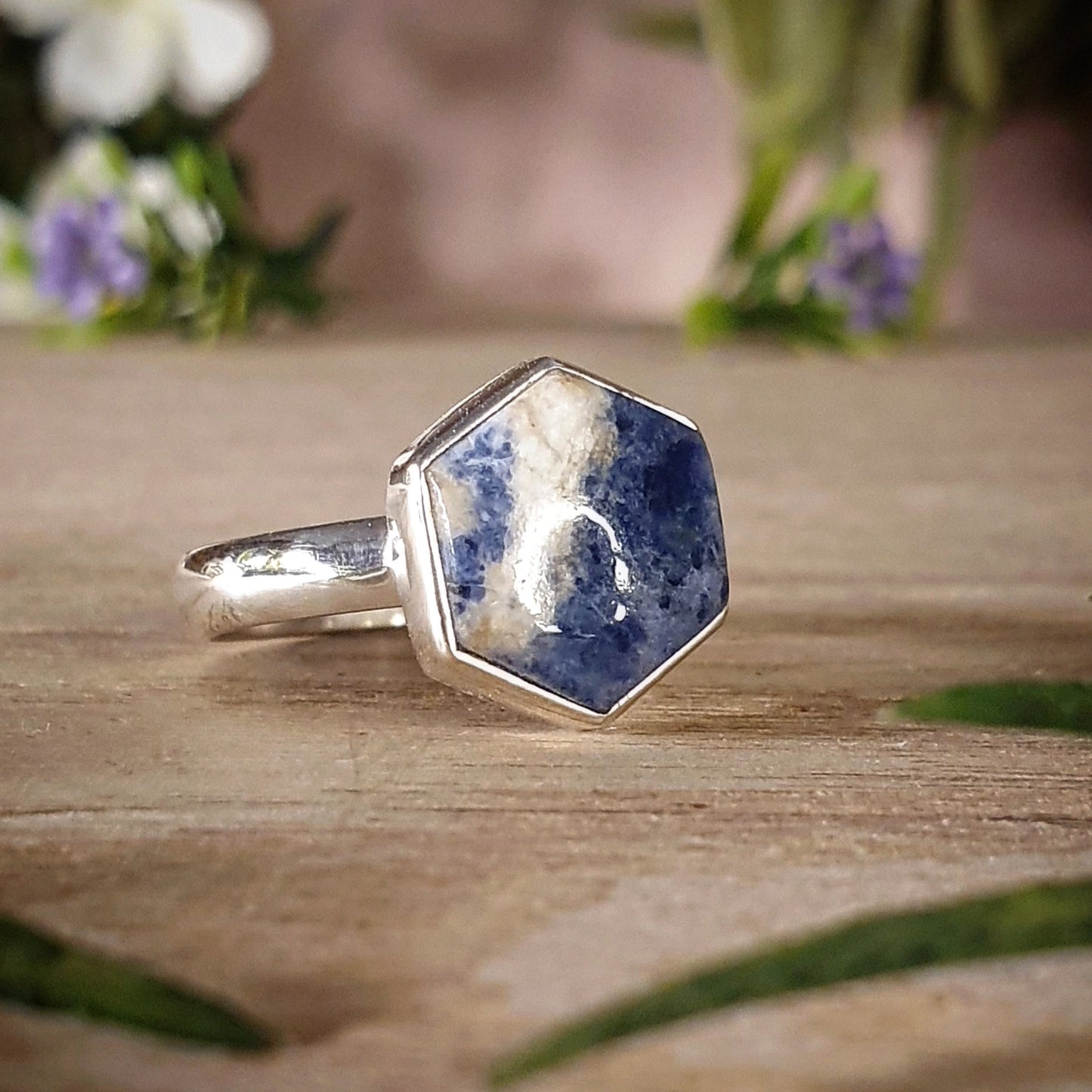 Sodalite Ring - Size 9 (mx717)