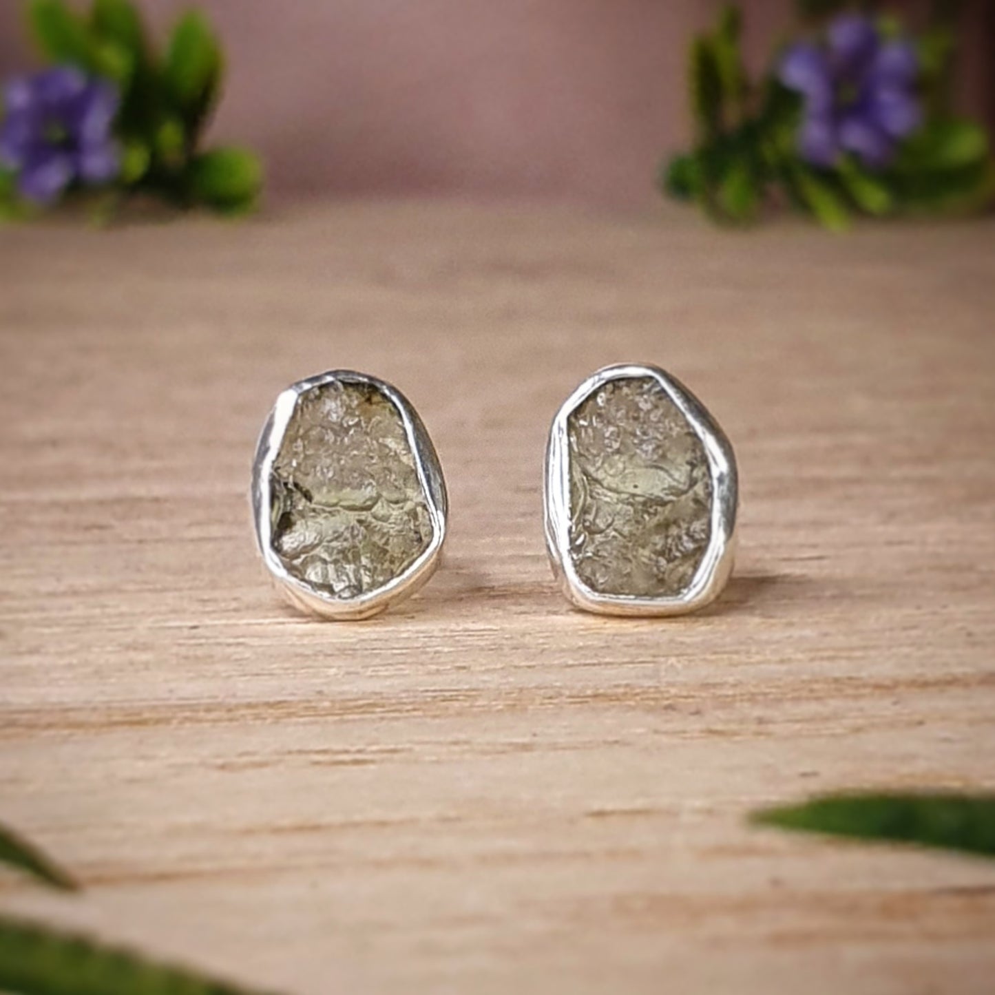 Moldavite Earrings (mx747)