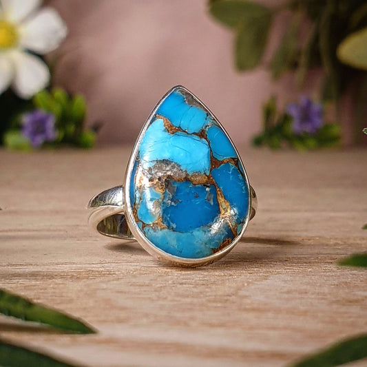 Turquoise Ring - Size 7.5 (mx691)