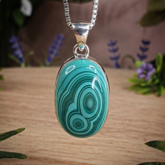 Malachite Pendant (zx203)