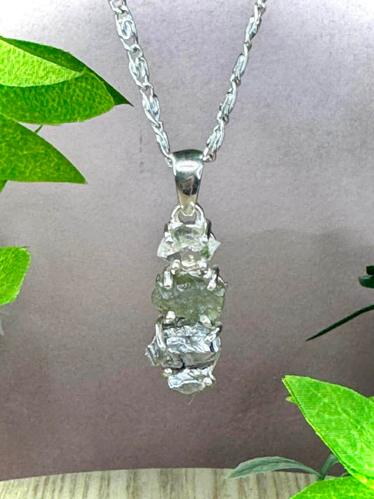 Super Trio Pendant - Moldavite (MoldavTrio1)