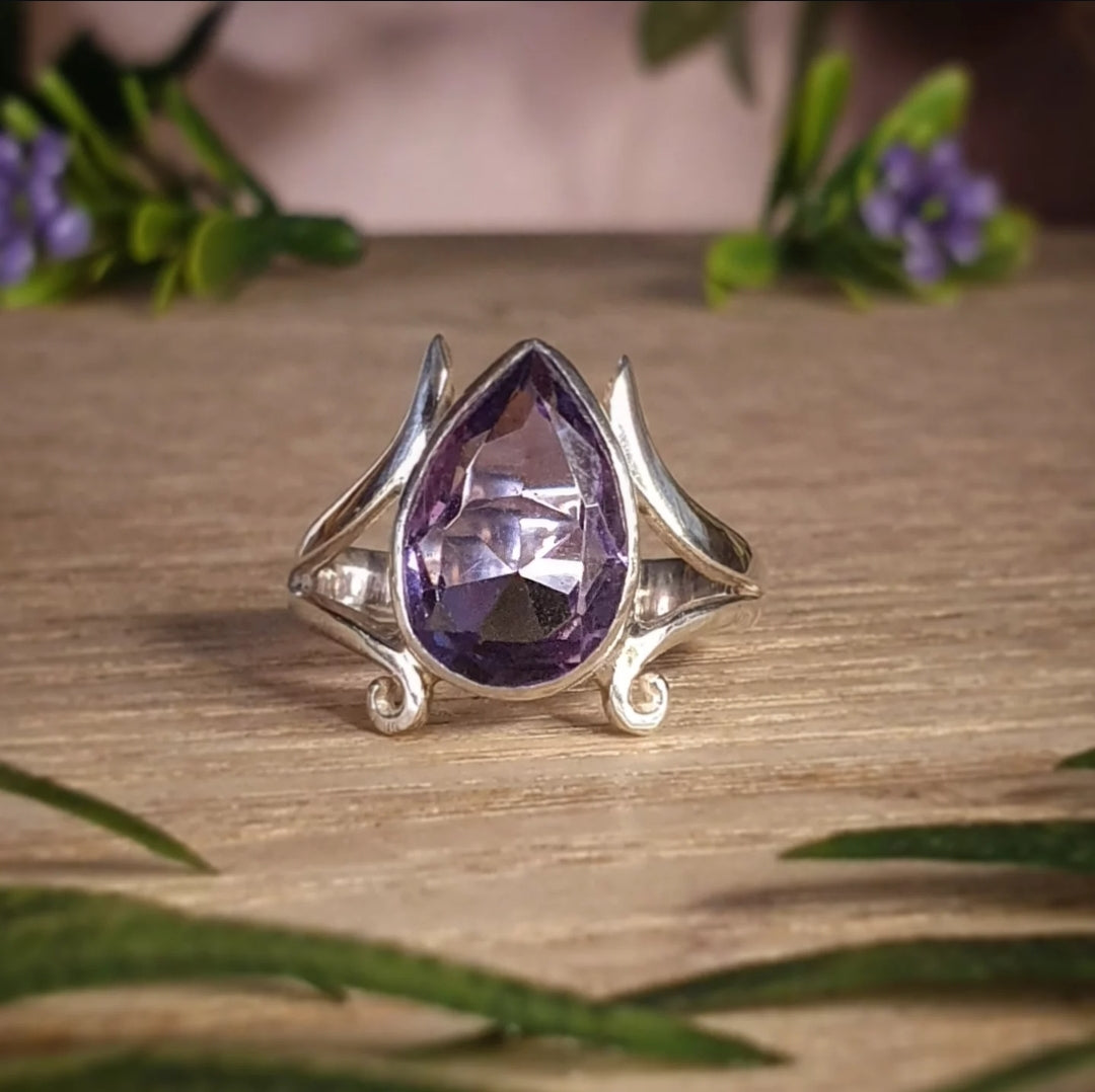 Amethyst Ring - Size 8.5 (mx821)