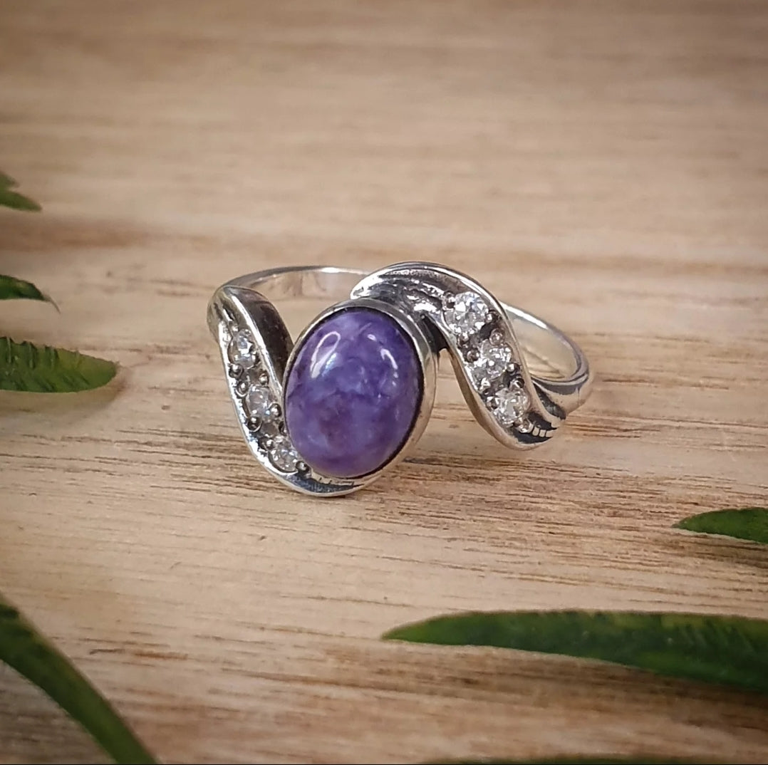 Charoite Ring - Size 7.5 (mx882)