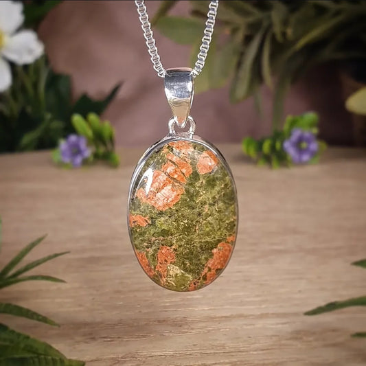 Unakaite Jasper Pendant (mx851)