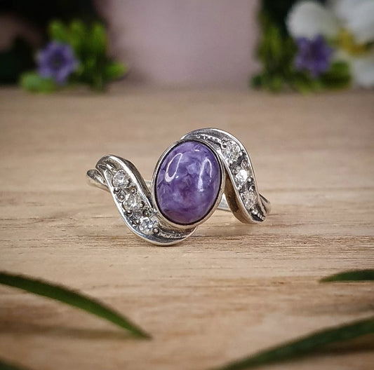 Charoite Ring - Size 7.5 (mx882)