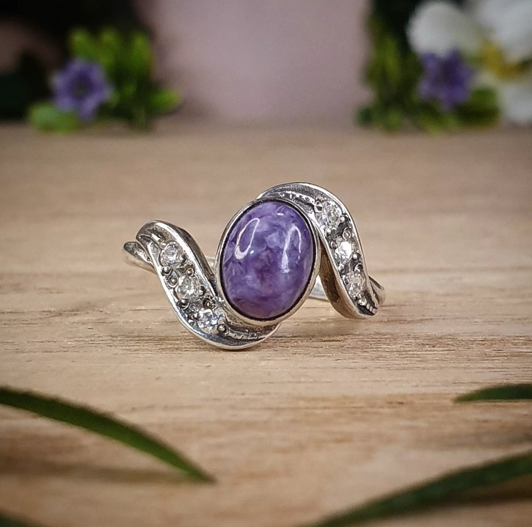 Charoite Ring - Size 7.5 (mx882)