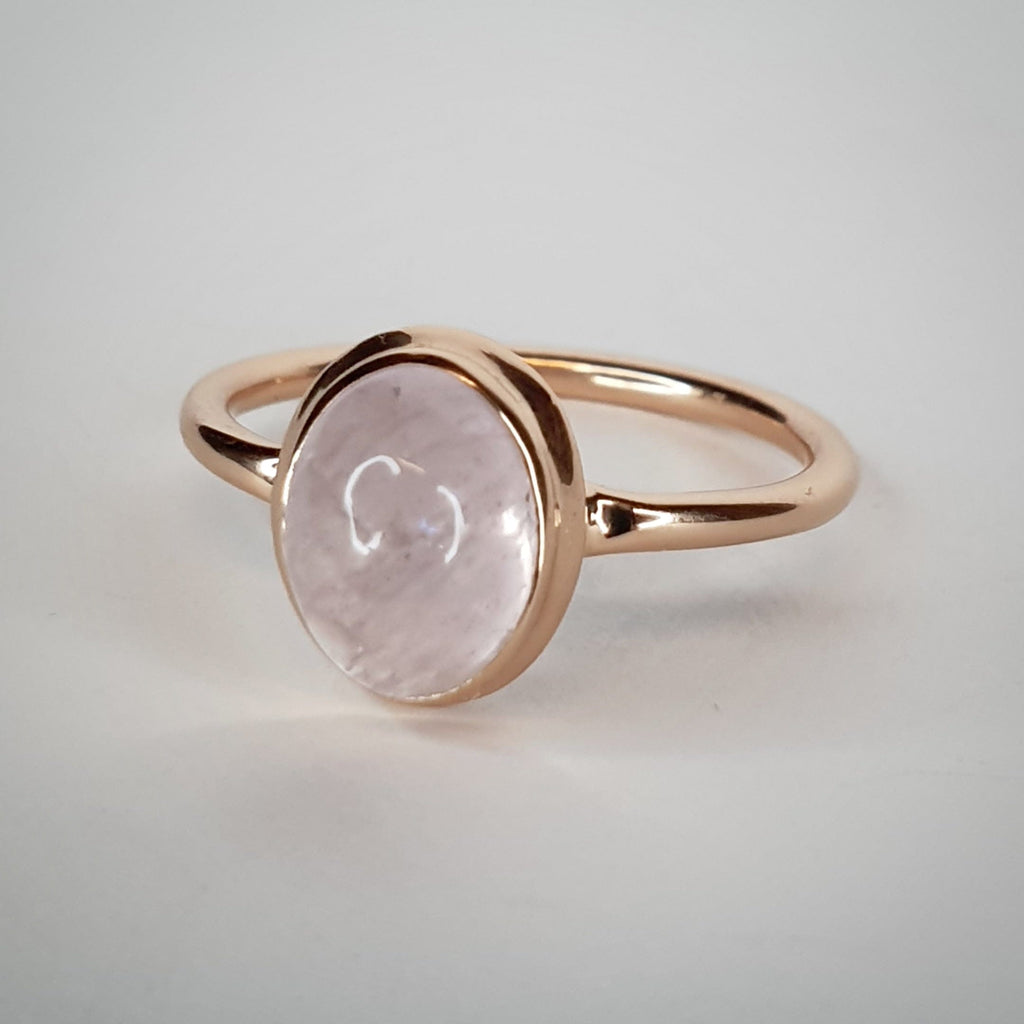 Rose Gold Vermeil Morganite Ring (JX064)