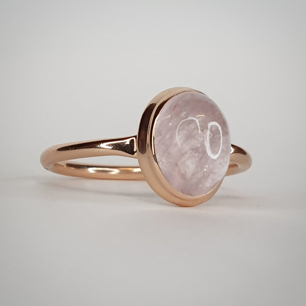 Rose Gold Vermeil Morganite Ring (JX064)
