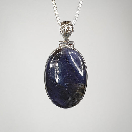 Iolite Sunstone Pendant - ON SALE