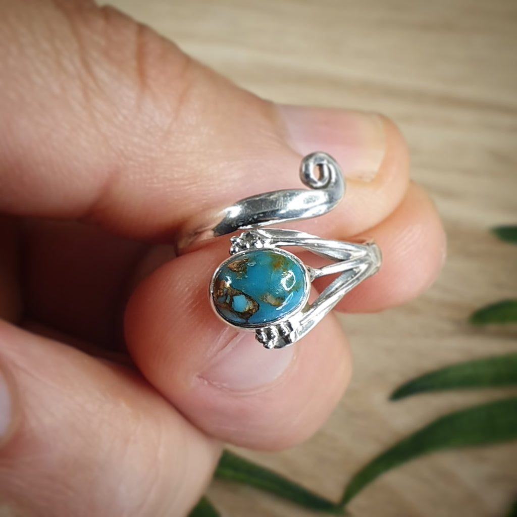 Turquoise Ring - Size 6 / L (ZX117)