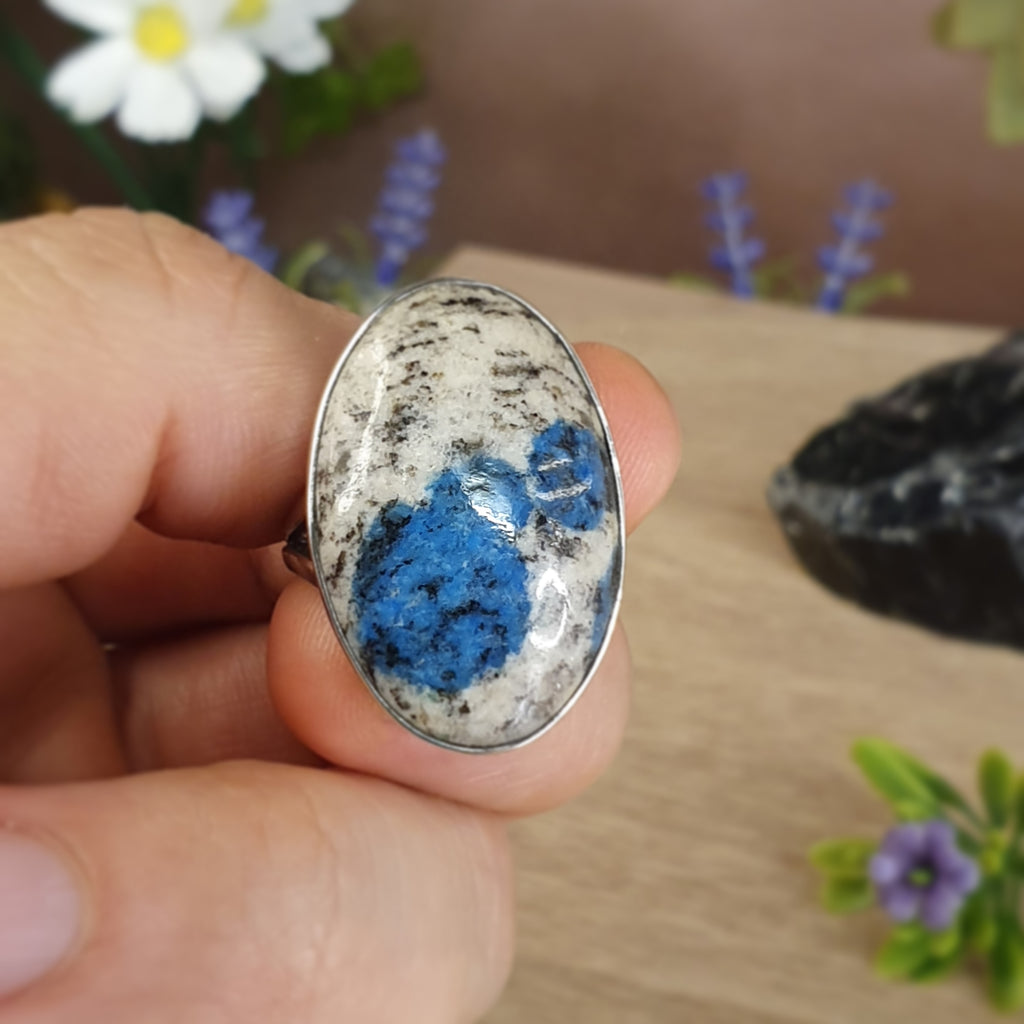 K2 Azurite Ring - Size 7.5/P - ON SALE