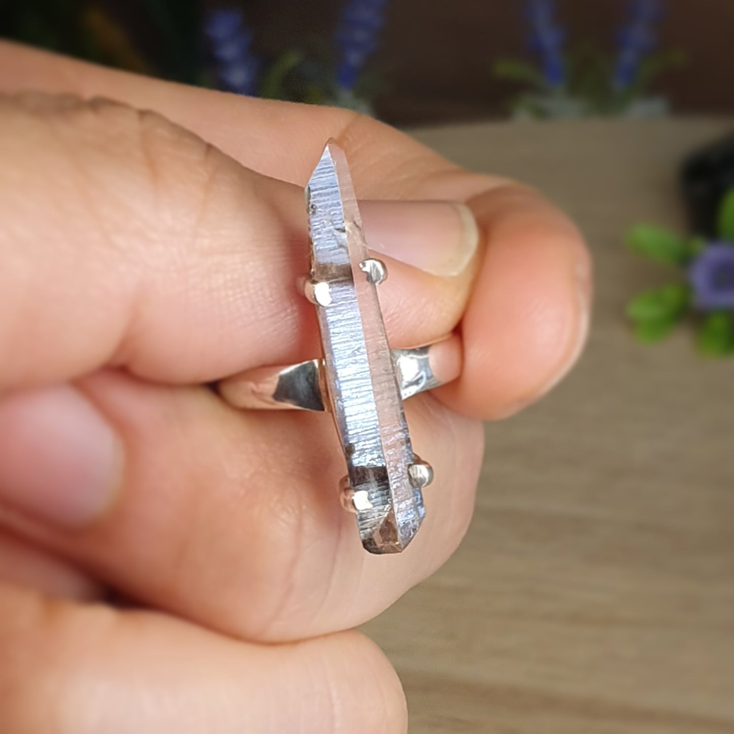Clear Quartz Ring - Size 7/O - ON SALE